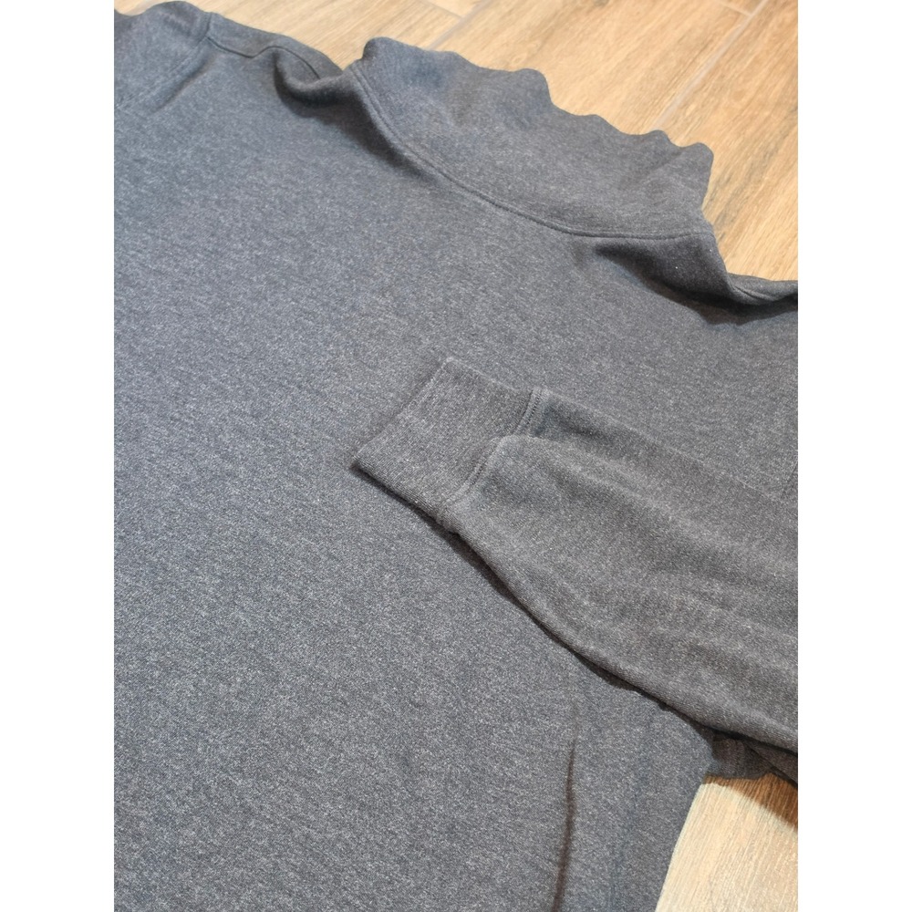 REI Mens Charcoal Gray Heather Turtleneck Long Sleeve Shirt Large 698850